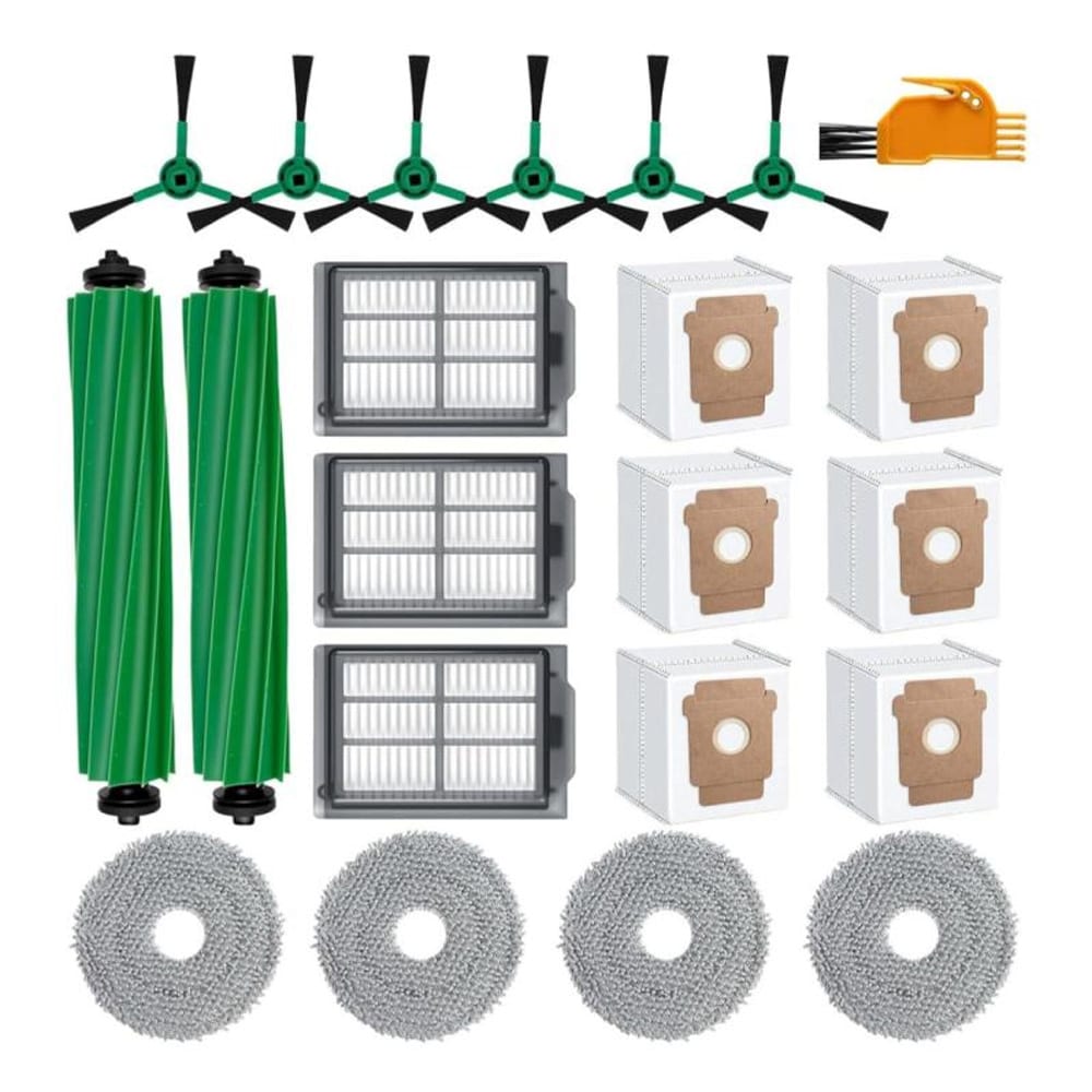 Borstar, filter och dammsugarpåsar till iRobot Roomba Plus 505 / 405 – 22 delar