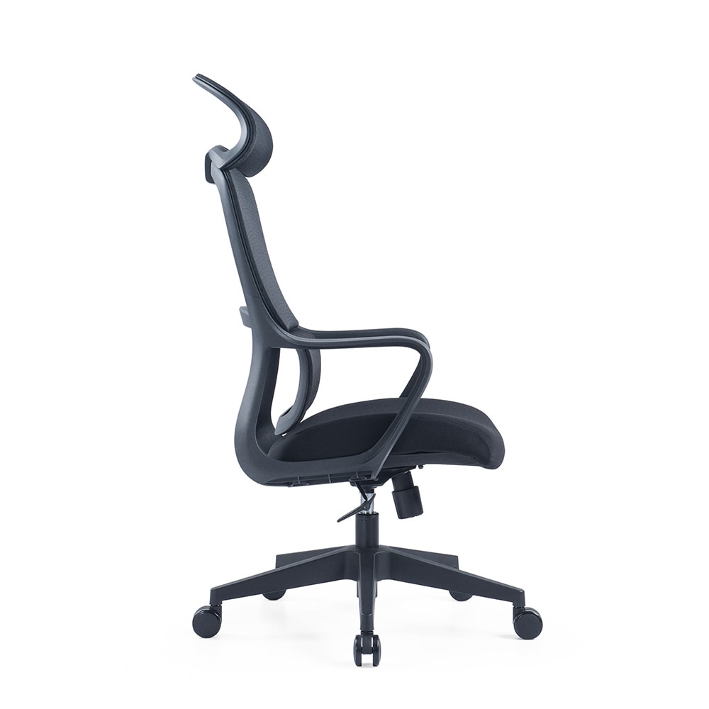 Ergonomisk kontorsstol / skrivbordsstol / arbetsstol med huvudstöd / höj- och sänkbar