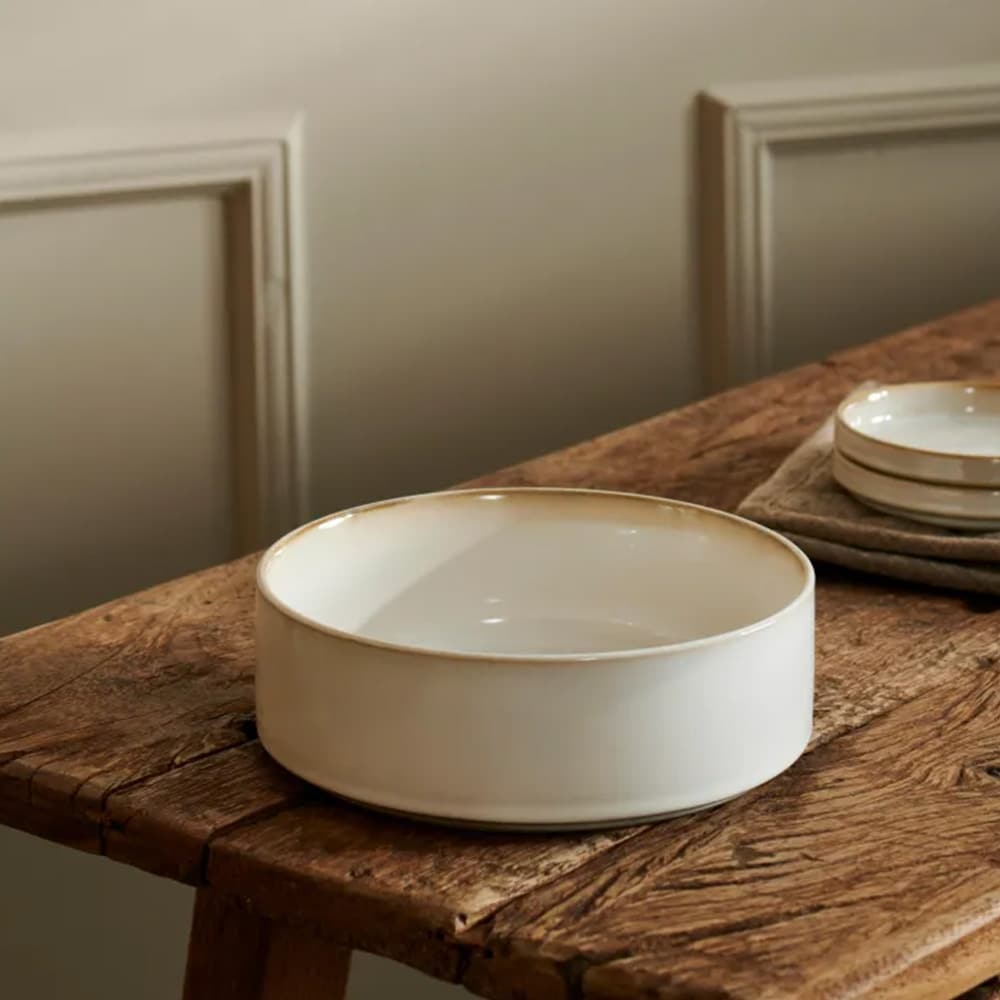 Mineral Marble Skål i keramik 16x6cm  - Vit