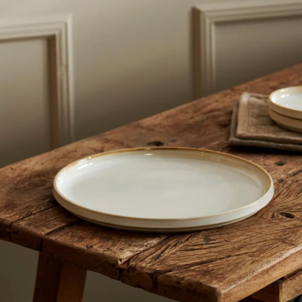 Mineral Marble Assiett i keramik 20cm - Vit