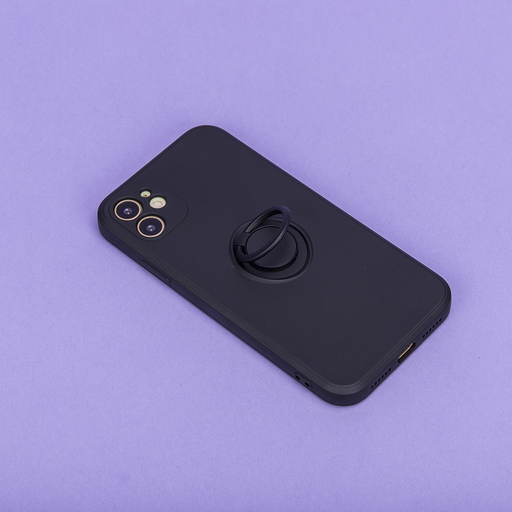 Bagcover med ring til Samsung Galaxy A36 5G - Sort