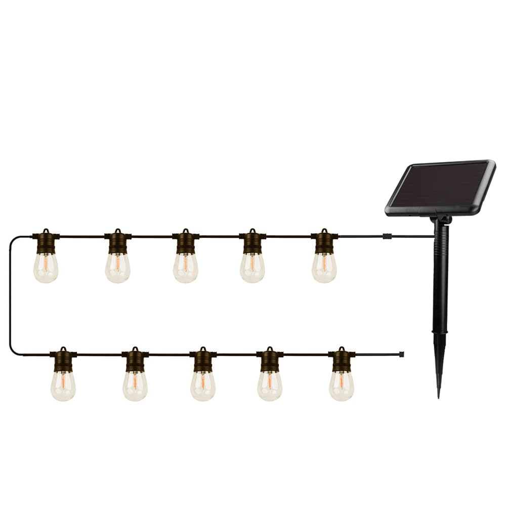 Forever LED Solcellslinga med 10 glödlampor 7,5m IP44