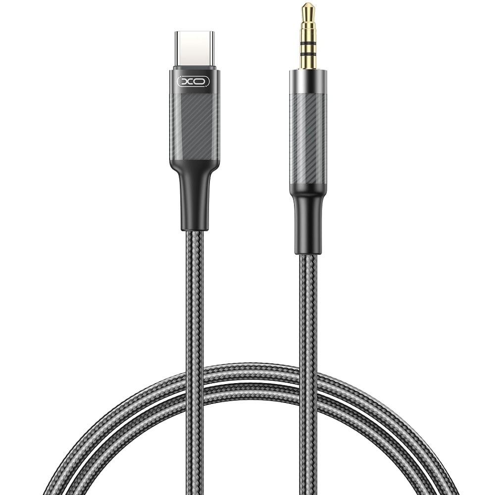 XO Ljudkabel USB-C till 3,5mm 1m - Svart