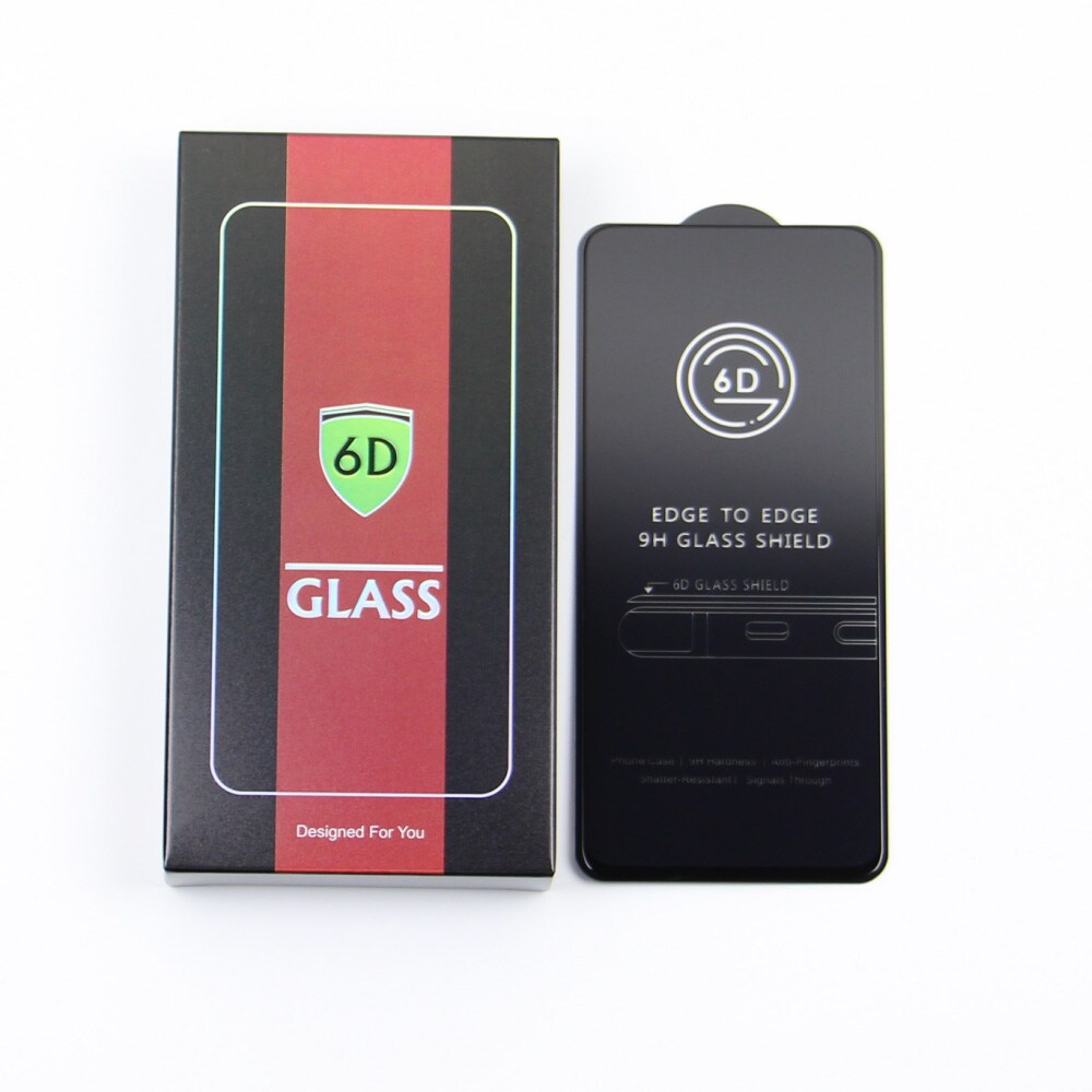 Härdat Skärmskydd 6D till Samsung Galaxy S24 FE - Svart Ram - 10-pack