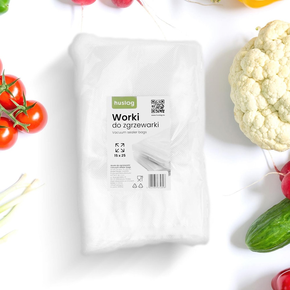 Huslog Vakuumpåsar 15×25 cm – 50-pack
