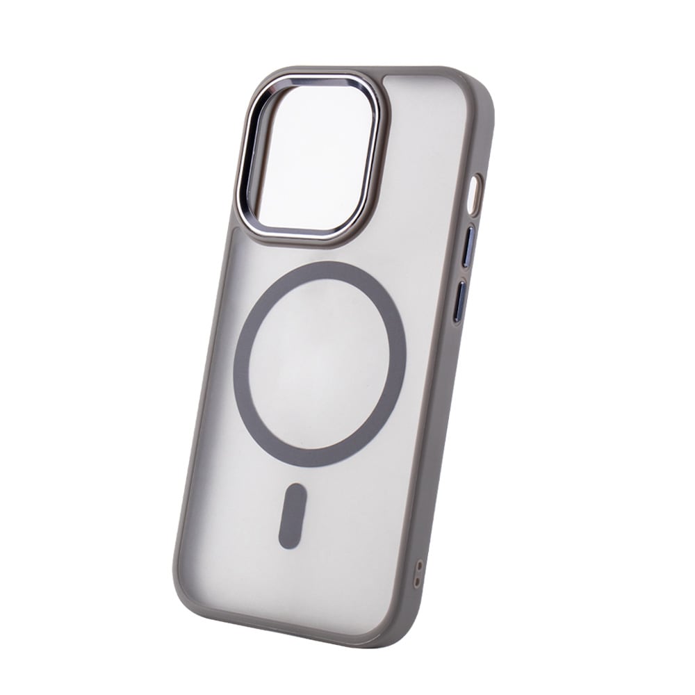 Frostet silikonecover med MagSafe til iPhone 17 Air – Grå