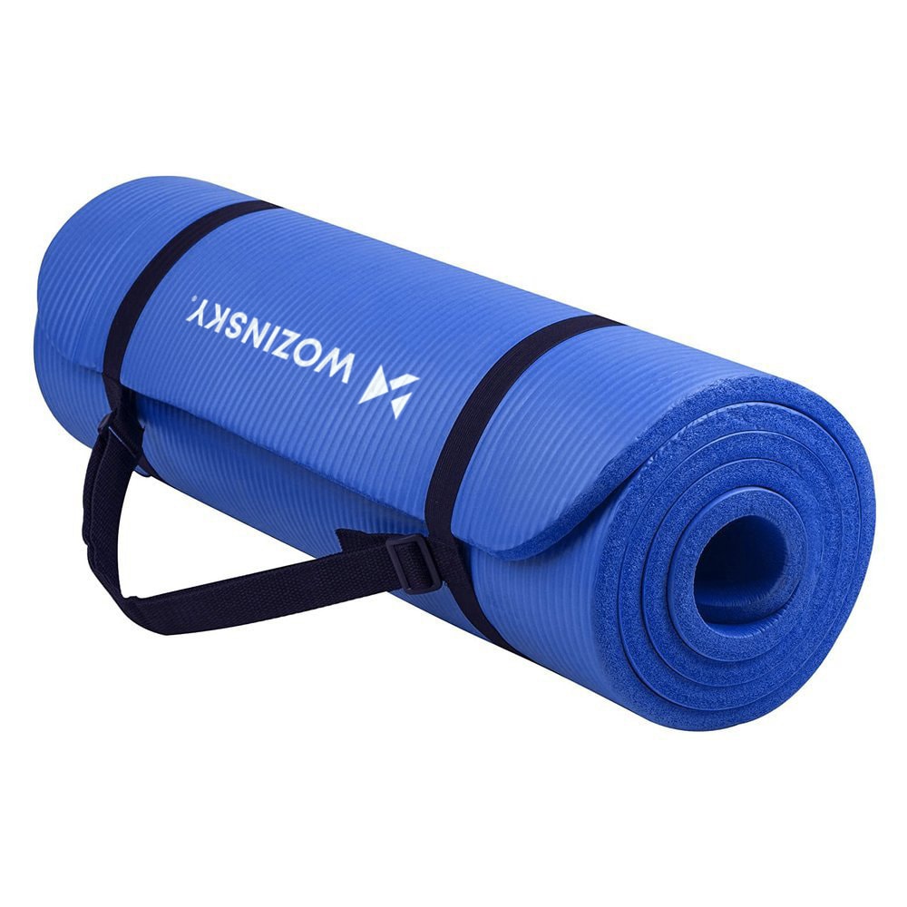 Wozinsky Yogamatte 181 x 63 x 0,9 cm - Blå