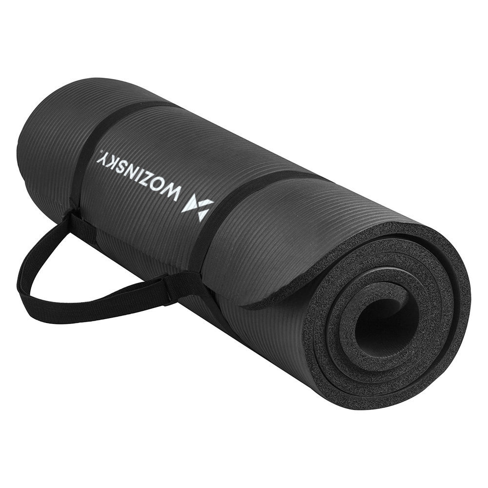 Wozinsky Yogamatte 181 x 63 x 0,9 cm - Svart