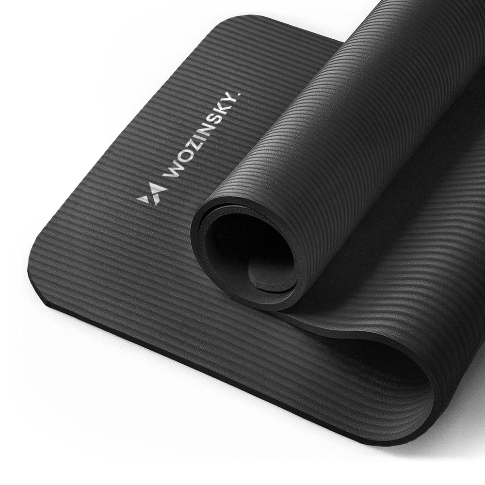 Wozinsky Yogamatte 181 x 63 x 0,9 cm - Svart