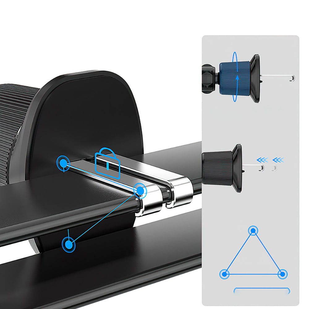 Wozinsky magnetisk mobilhållare med 15W trådlös laddning och fläkt