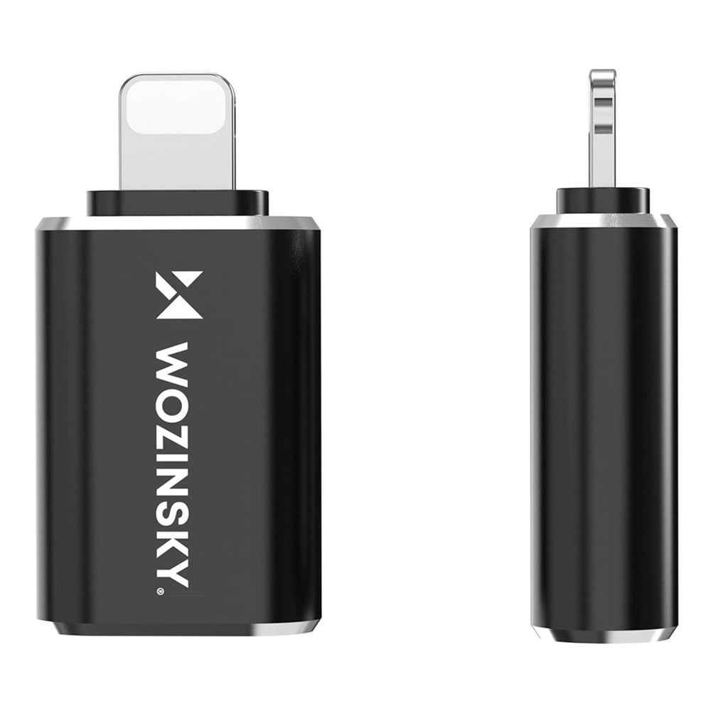 Wozinsky OTG USB-Adapter Lightning till USB - Svart