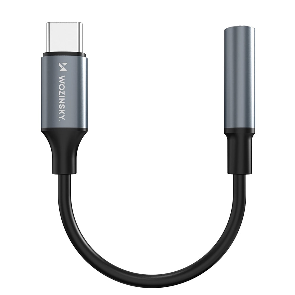 Wozinsky Ljudadapter USB-C - 3,5mm - Svart