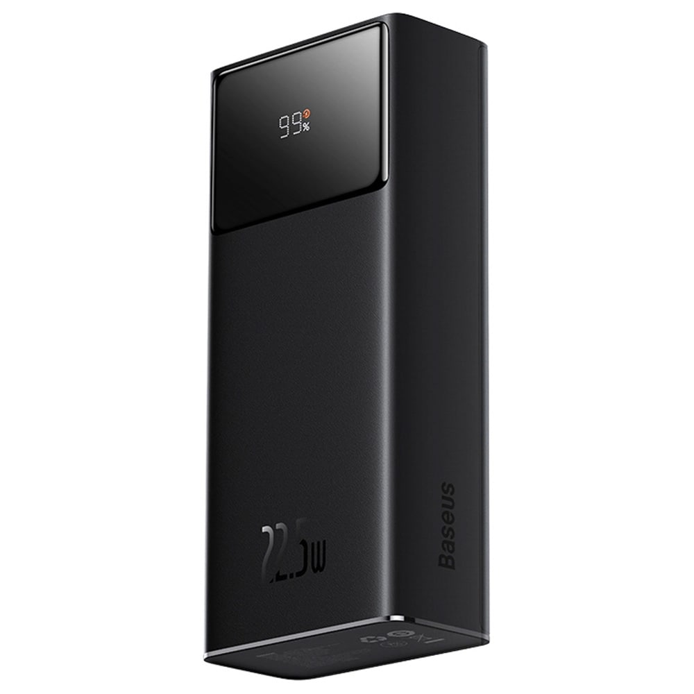 Baseus EnerFill Powerbank 30000mAh 22,5W med USB, USB-C  - Svart