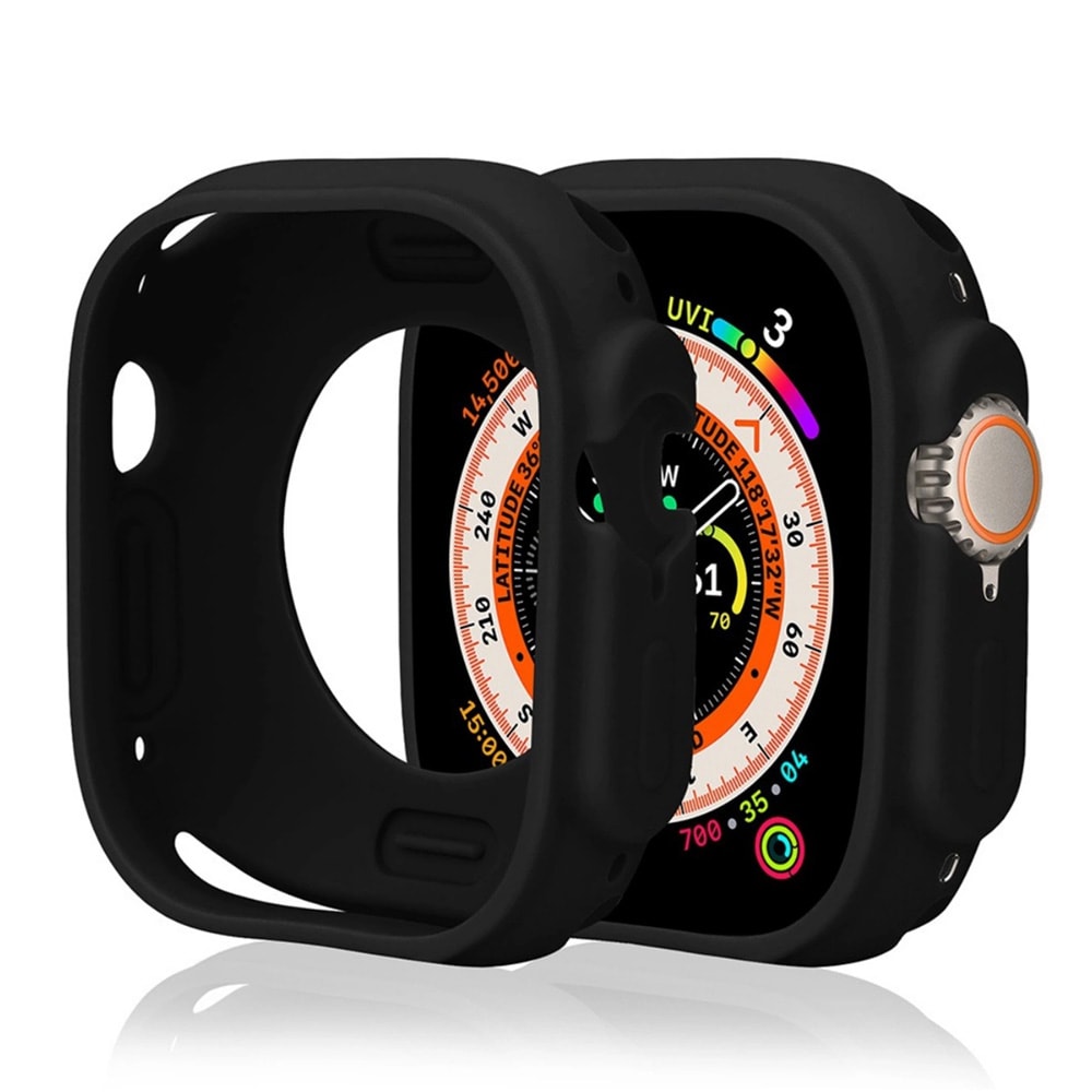 Silikonskal till Apple Watch 44 mm (Series 4/5/6/SE) - Svart