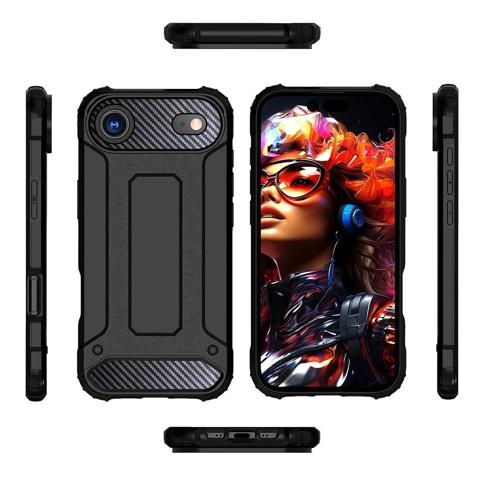 Stødsikkert cover til iPhone 17 Air – Sort