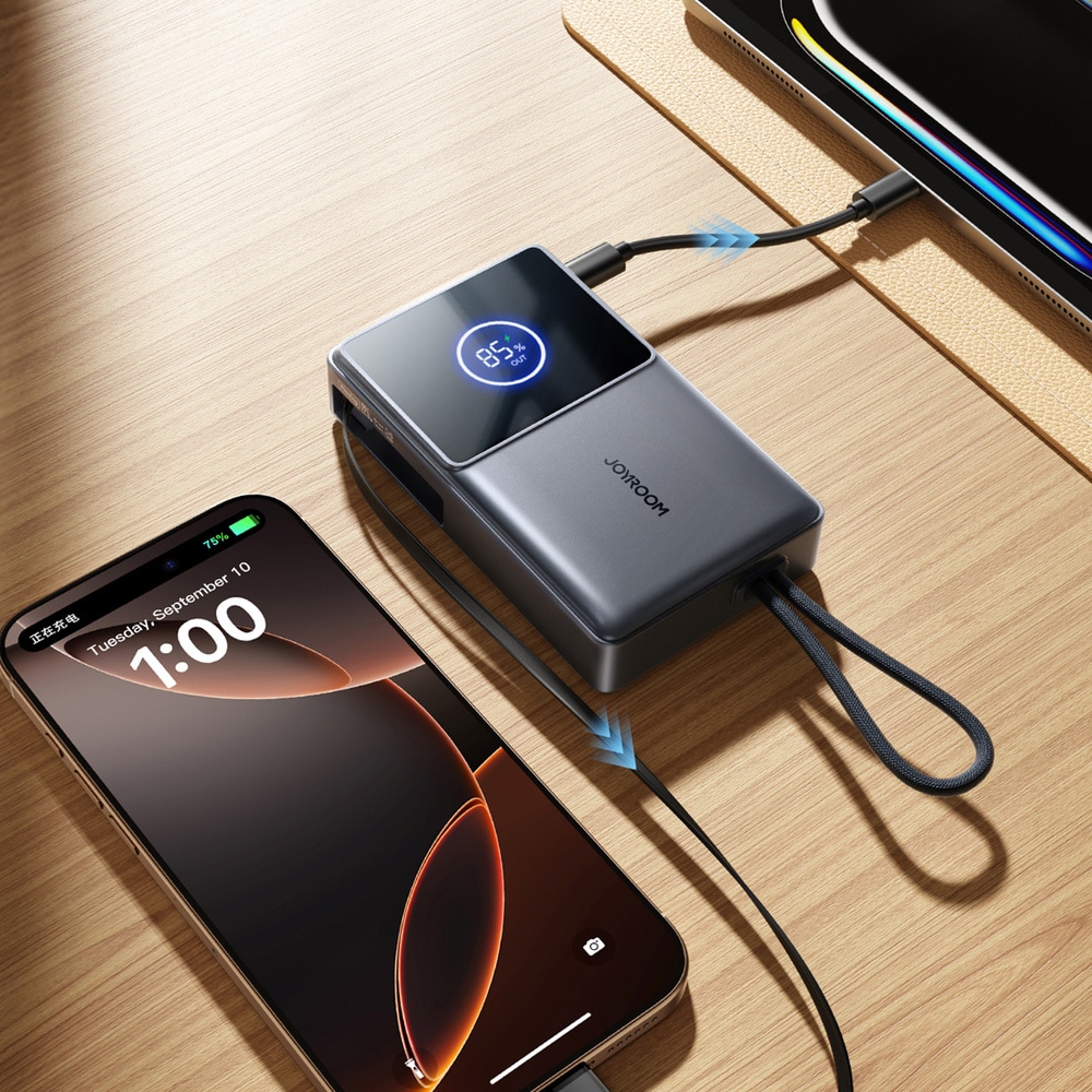Joyroom powerbank 10000mAh 22,5W / batteribank / portabel laddare / reservbatteri