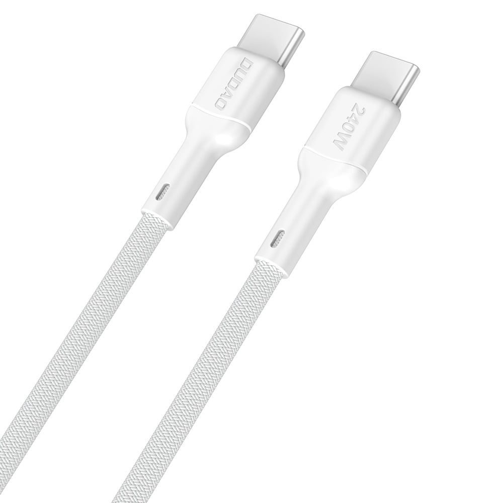 Dudao USB-C PD 240W snabbladdningskabel 1,2 m – Vit