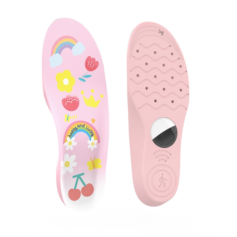 Skoinlägg för barn med  AirTag-hållare 155mm–170mm – Rosa