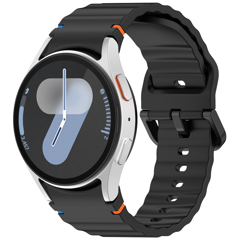 Silikonarmband till Samsung Watch 7 - Svart