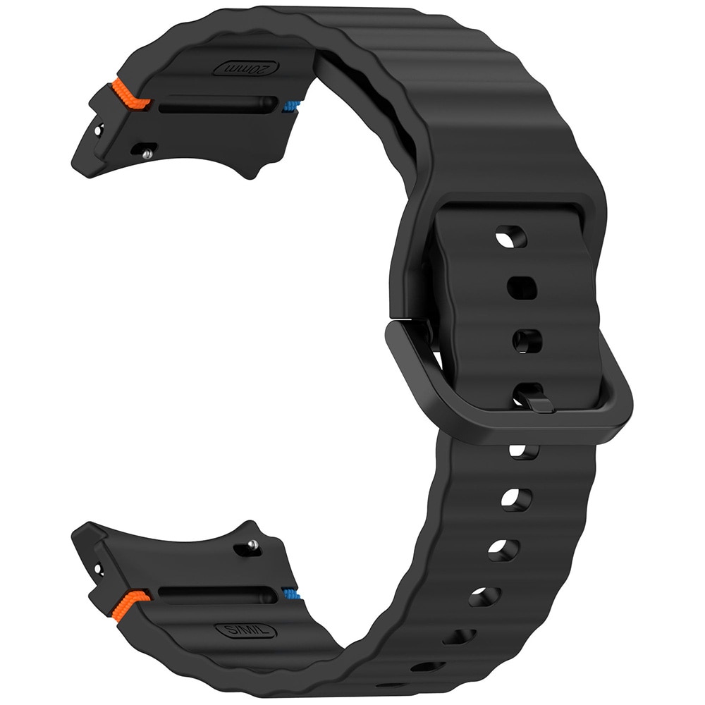 Silikonarmband till Samsung Watch 7 - Svart