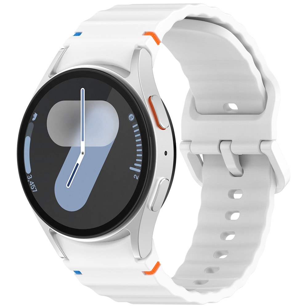 Silikonarmband till Samsung Watch 7 - Vit