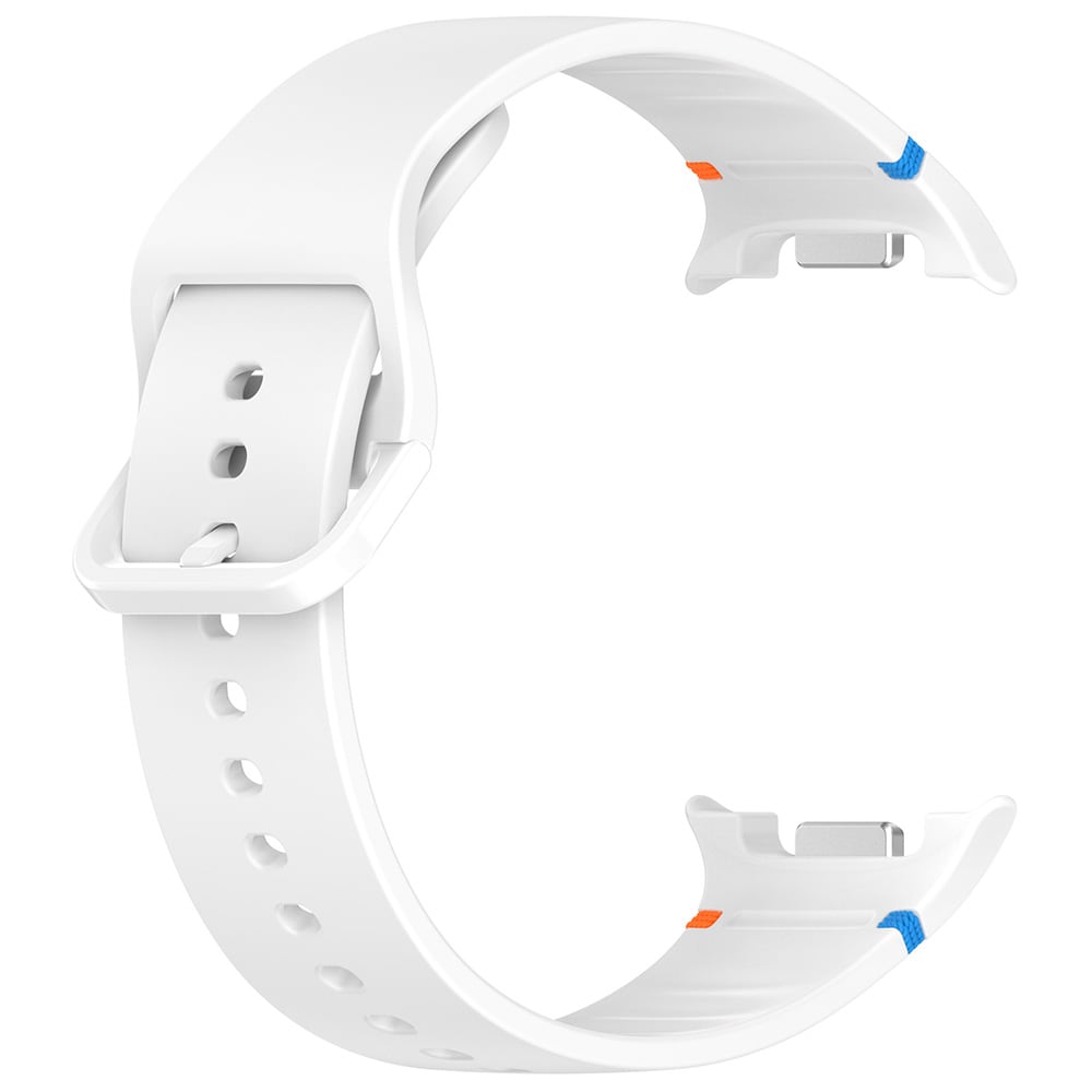 Silikonarmband till Samsung Galaxy Watch 8 / Watch 8 Classic storlek S - Vit