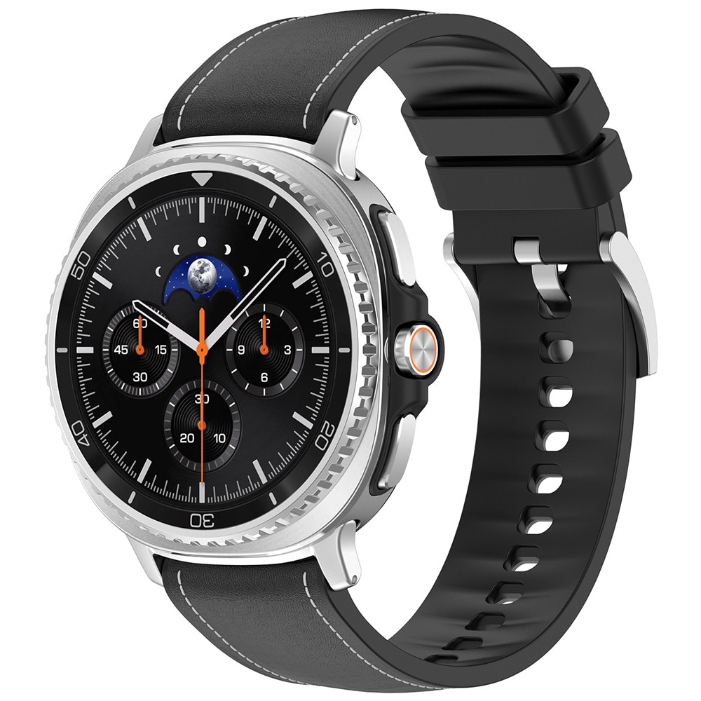 Silikonarmband till Samsung Galaxy Watch 8 / Watch 8 Classic - Svart