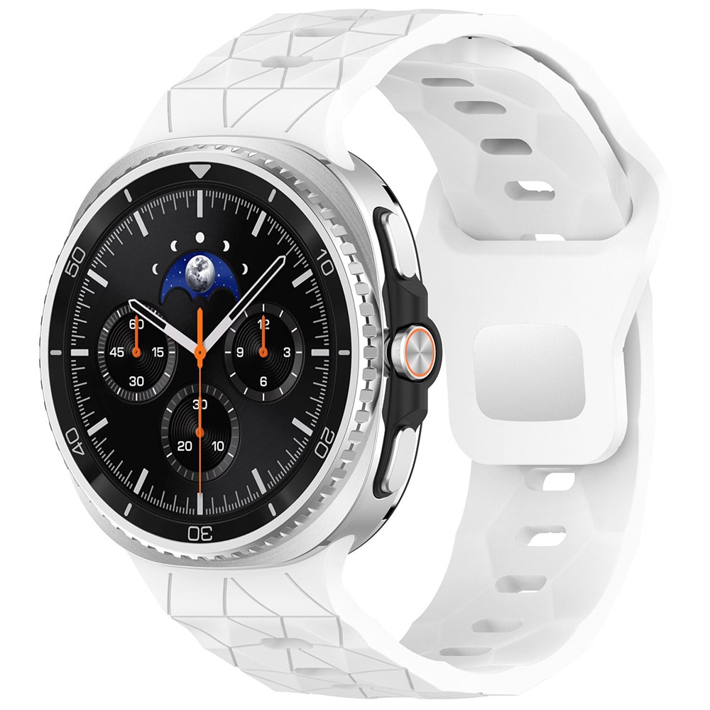 Vit silikonrem till Samsung Galaxy Watch 8 / 8 Classic / sportarmband / klockarmband