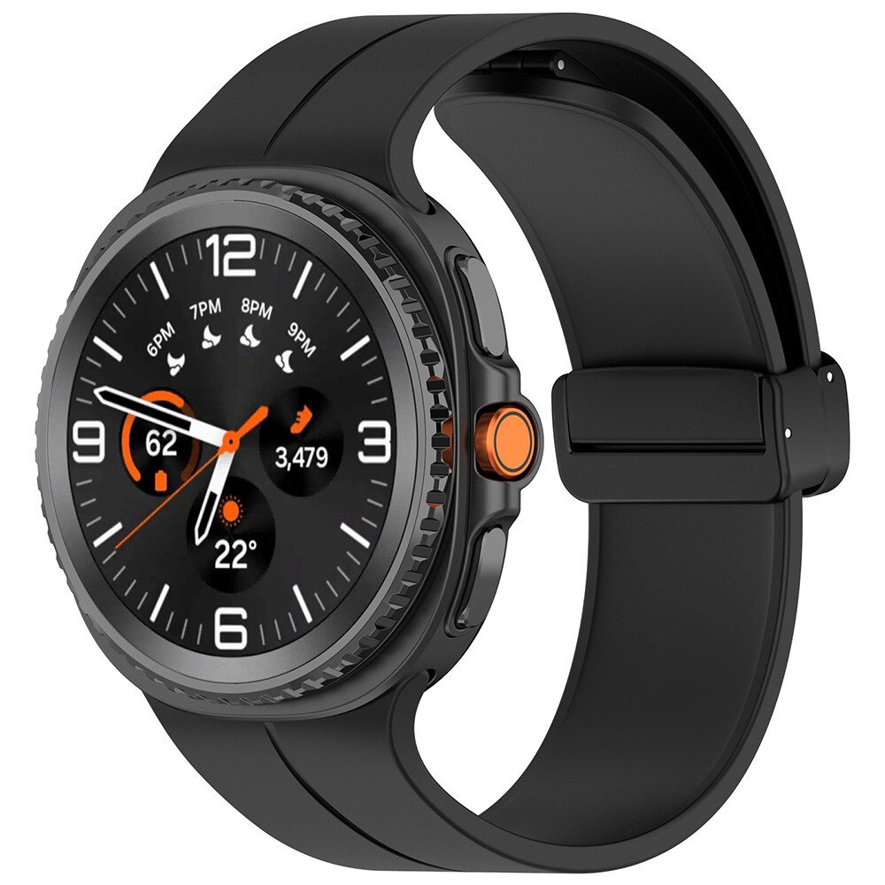 Silikonarmband till Samsung Galaxy Watch 8 / Watch 8 Classic - Svart