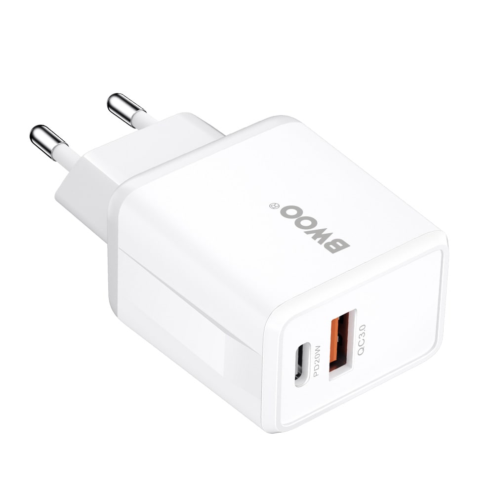 BWOO Väggladdare 38W QC med USB och USB-C