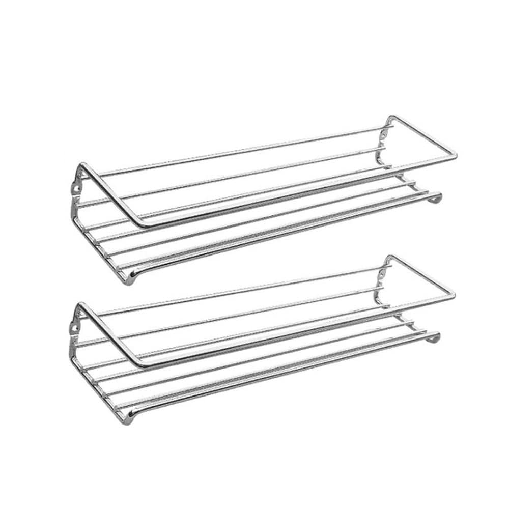 Vägghängd Kryddhylla 29x6,5x6cm 2-pack - Silver