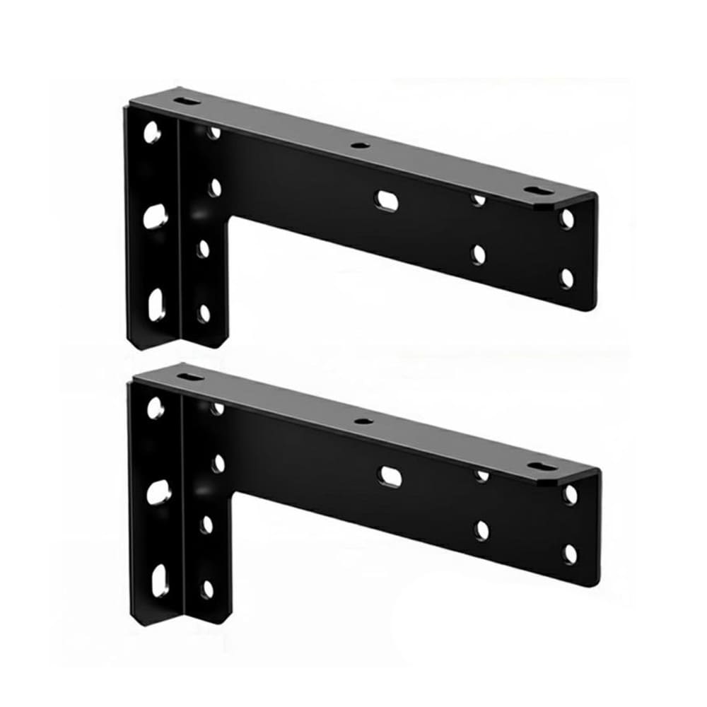 Kraftiga konsoler till flytande möbler 35,2cm 2-pack - Svart