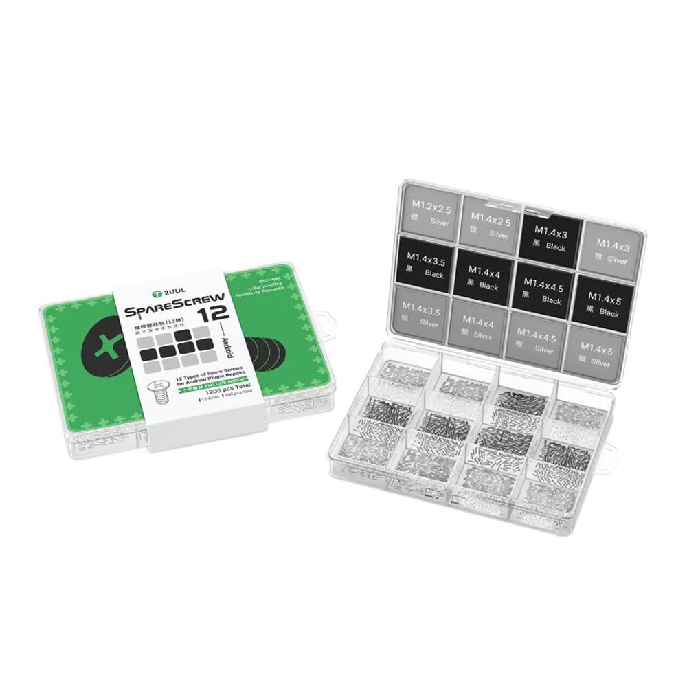 Låda med Skruvar till Smartphones 1200 delar