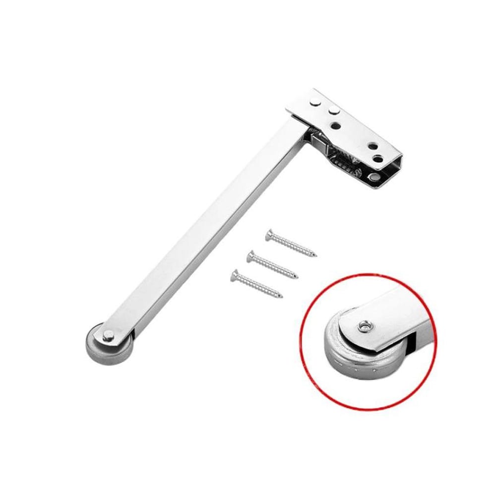 Dörrstängare för mjuk stängning med metallhjul (201 rostfritt stål)