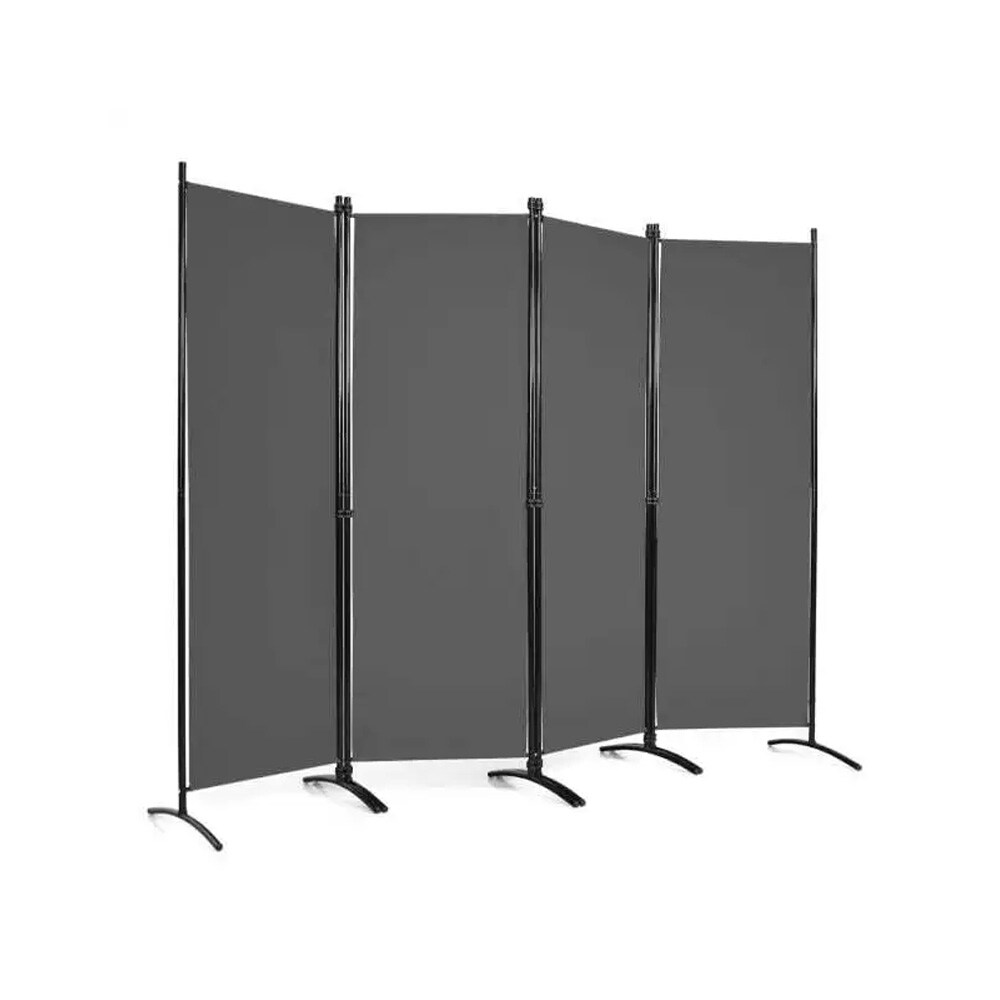 Rumsavdelare 4 paneler H173cm - Grå