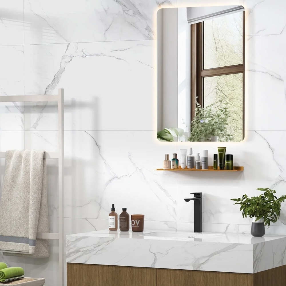 Imfri Badrumsspegel 70x50 cm med justerbar LED-belysning