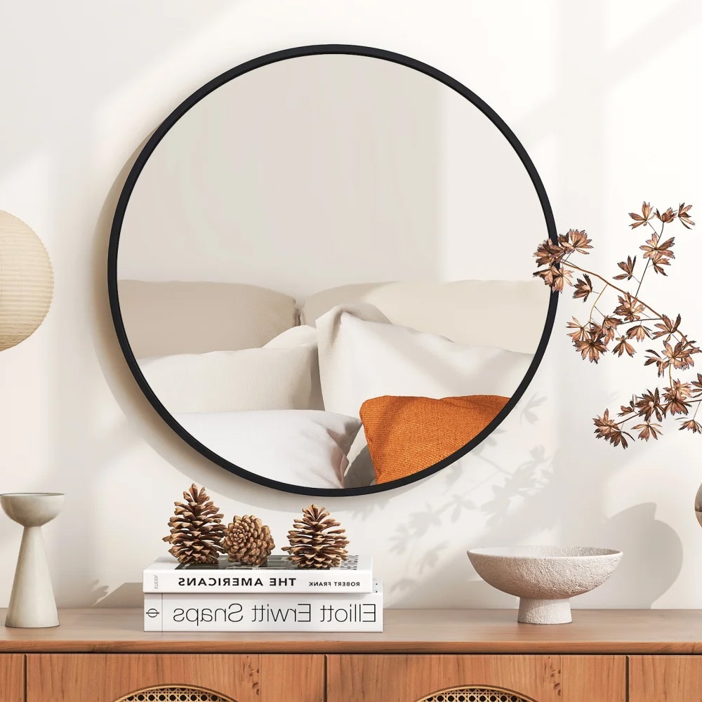 LED-badrumsspegel 60 cm med justerbar belysning – Svart