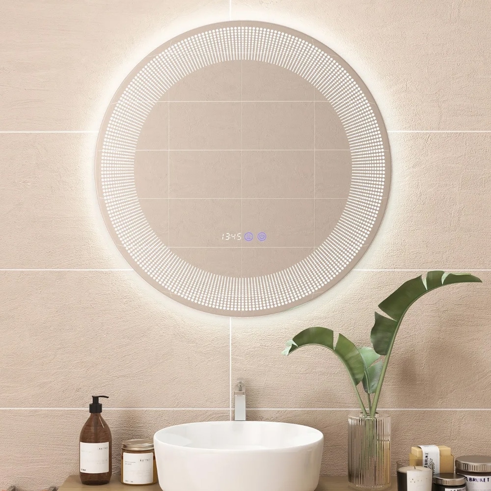 Imfri LED-badrumsspegel 60 cm med touchknappar och justerbar belysning