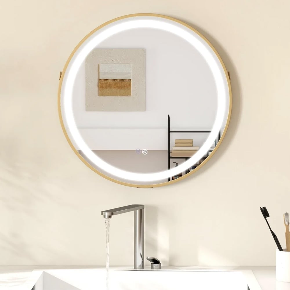 Imfri badrumsspegel 60 cm med justerbar LED-belysning