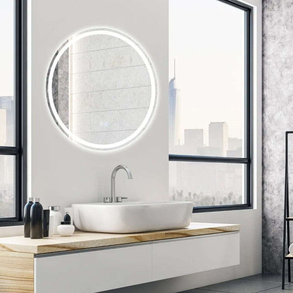 Imfri badrumsspegel 60cm med justerbar LED-belysning