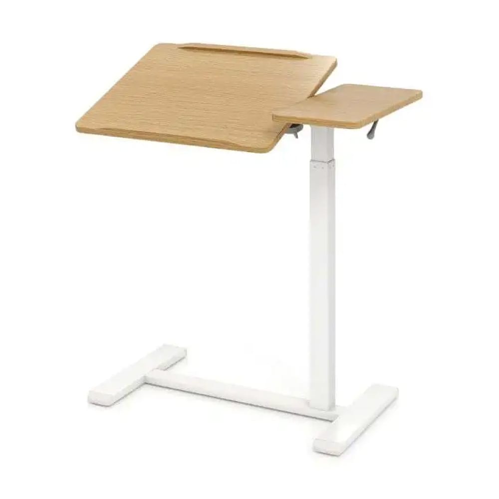 Höj- och sänkbart laptopbord - Vit/trä