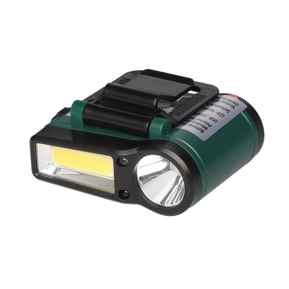 Tarmo uppladdningsbar kepslampa med sensor och clipfäste