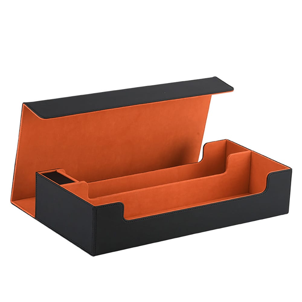 Låda för minst 600 MTG-kort - Svart/Orange