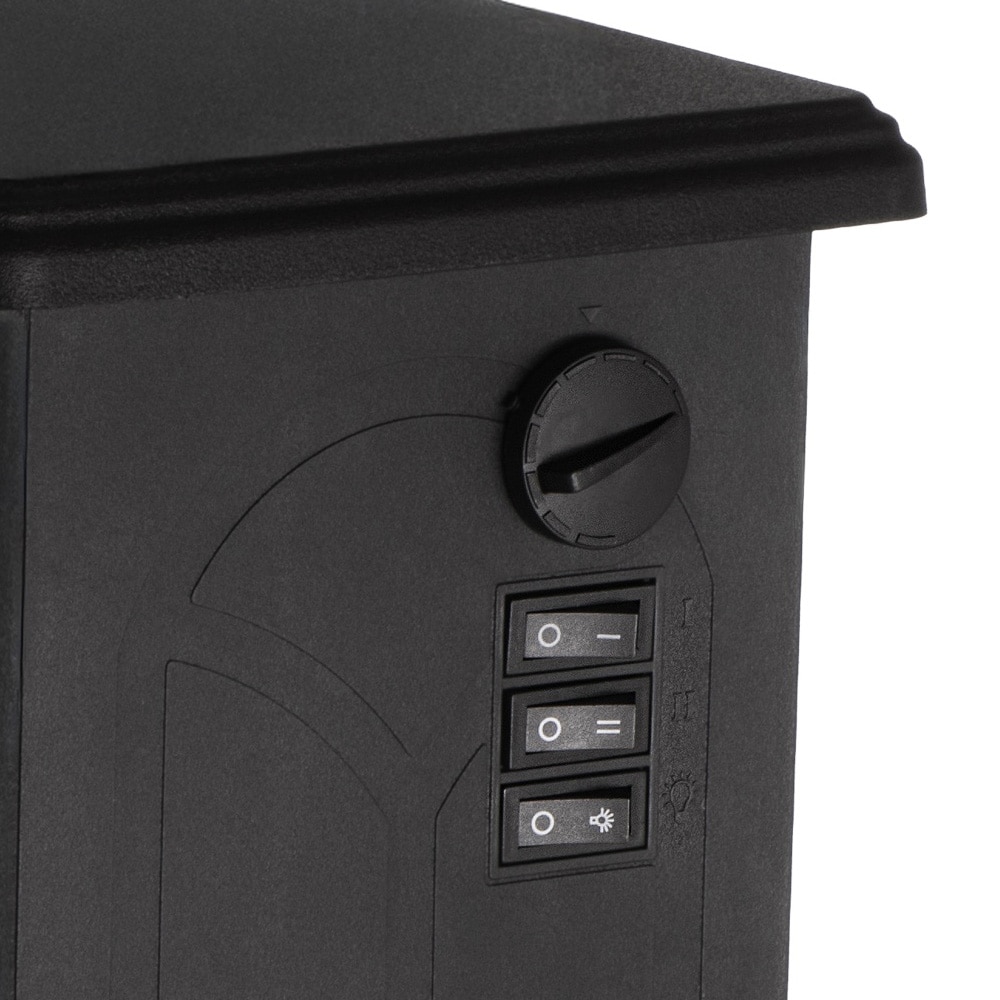 Elektrisk kamin med 3D-flameffekt och två värmelägen 1000/1800 W