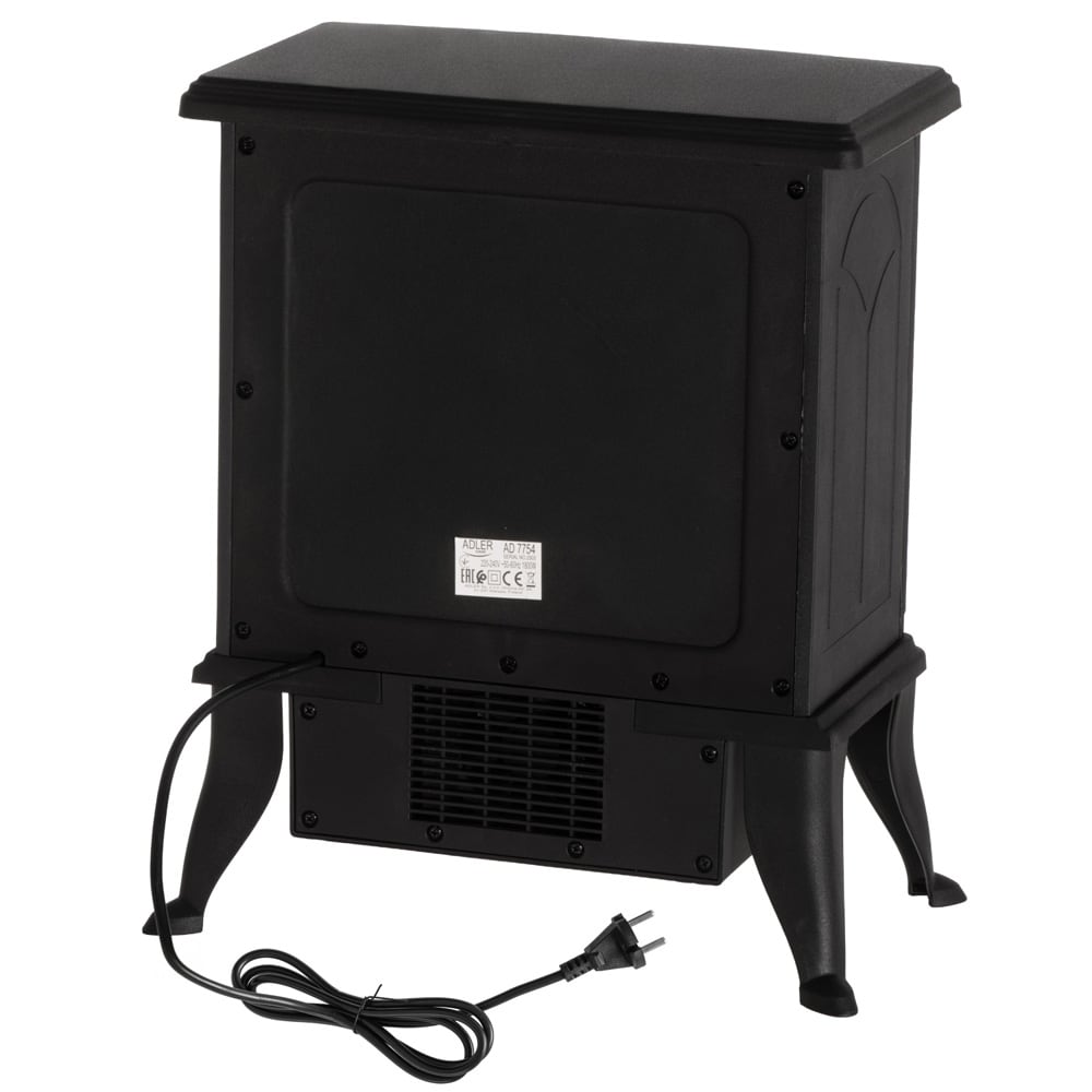 Elektrisk kamin med 3D-flameffekt och två värmelägen 1000/1800 W