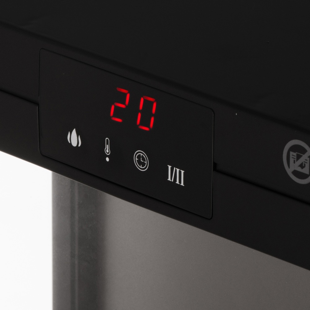 Elektrisk kamin med 3D-flameffekt / värmekamin / eldstad med två värmelägen 1000/2000 W