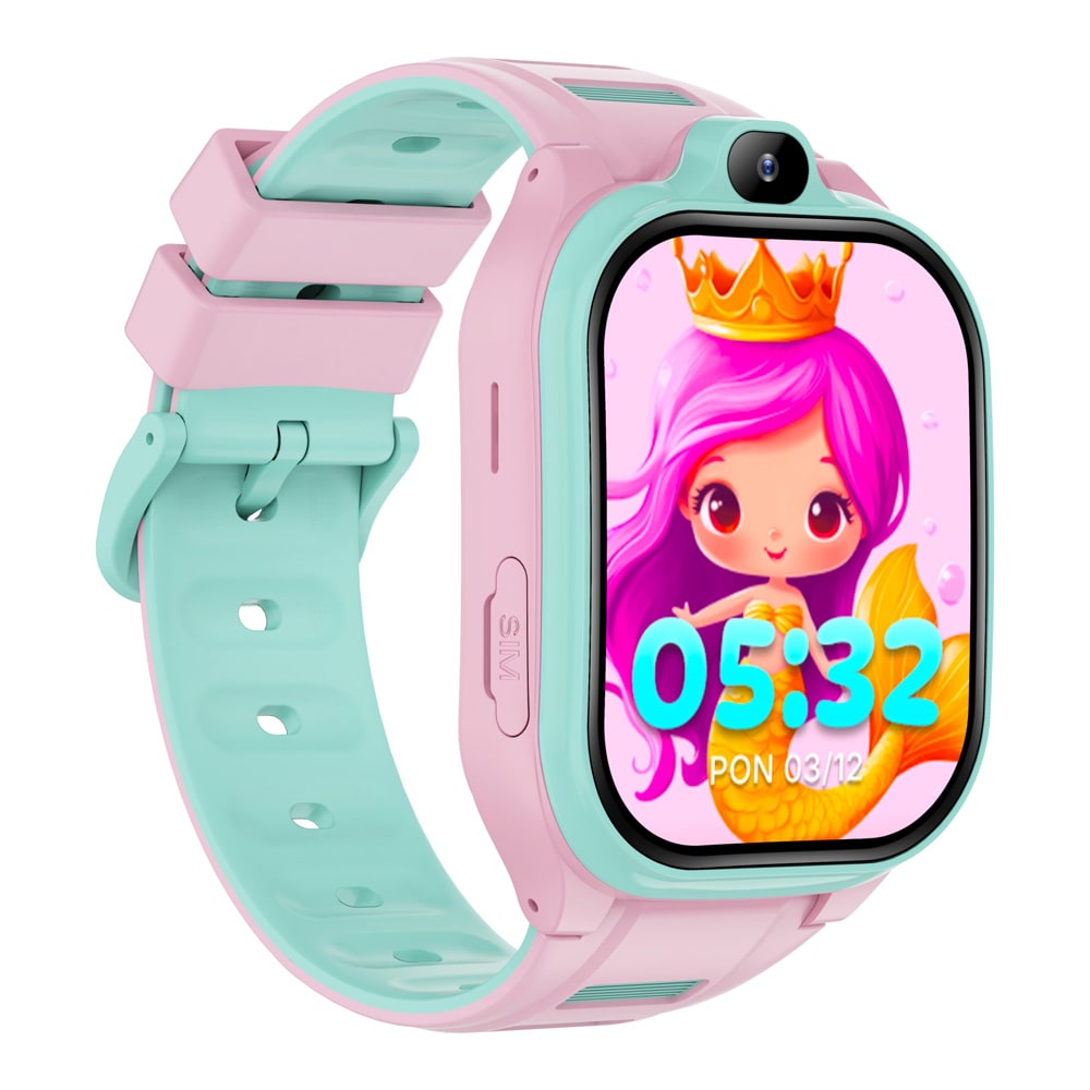 Forever Smartwatch Kids Boost GPS WiFi 4G KW-530 / rosa smartklocka för barn / barnklocka