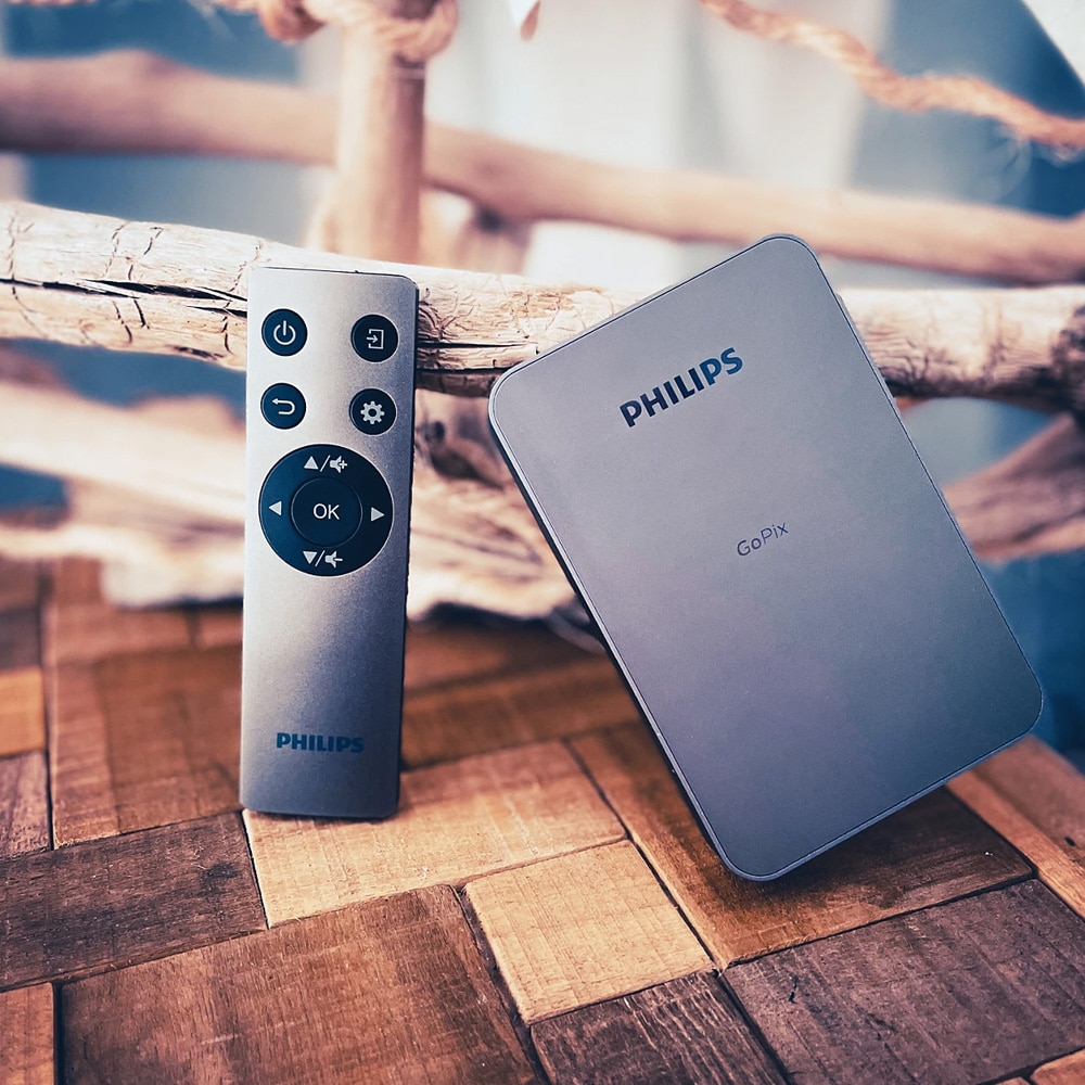 Philips GoPix 1 mini projektor med 1080p-upplösning / DLP-projektor / bildprojektor / videoprojektor