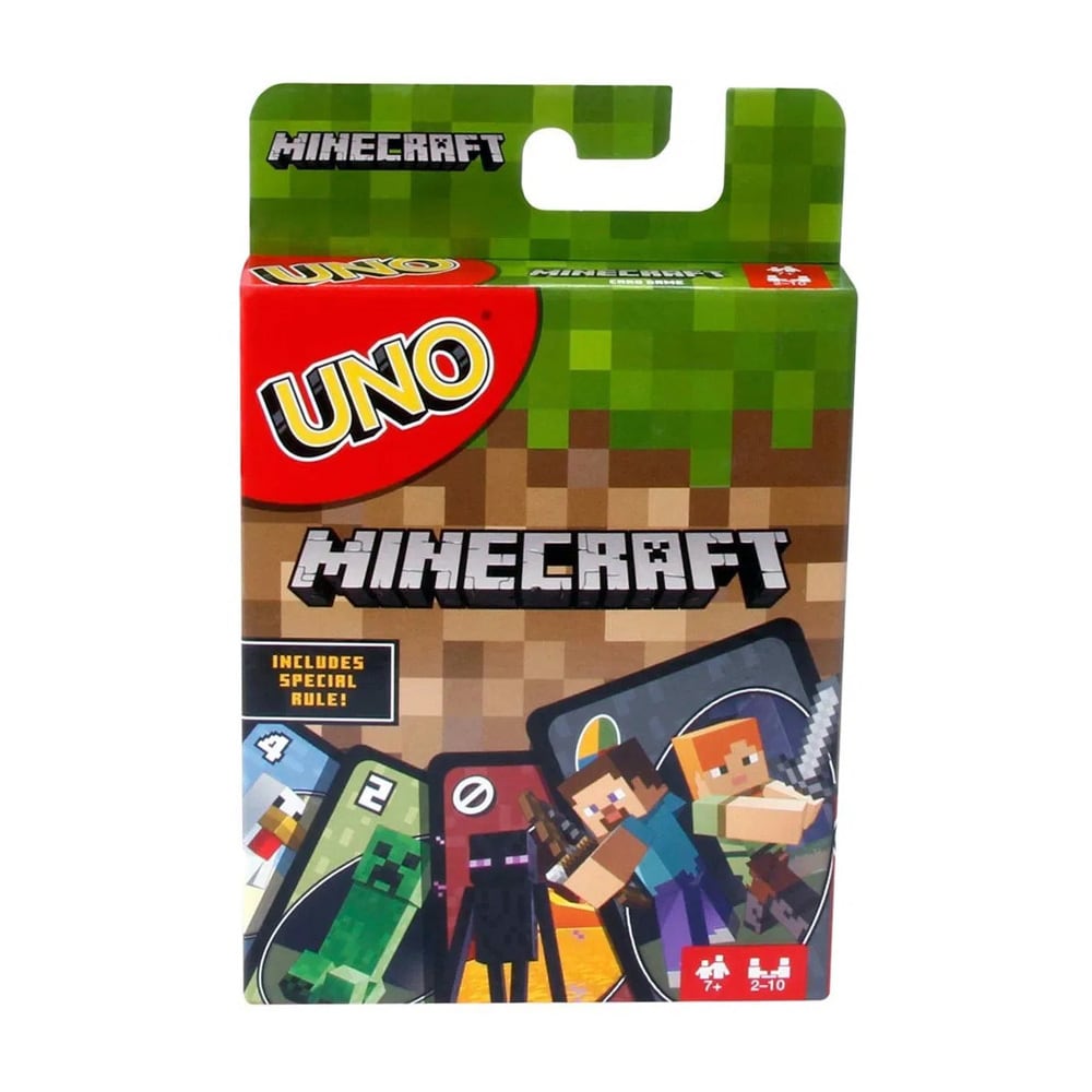 UNO Minecraft – Kortspel för 2–10 spelare med tema från Minecraft