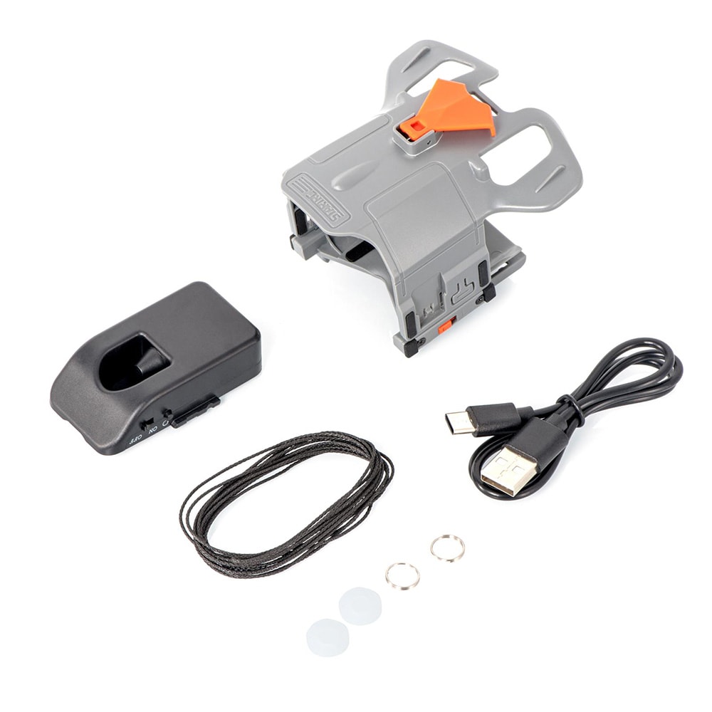 Airdrop-system till DJI Mini 5 Pro / fällsystem / payload release / dropper för drönare